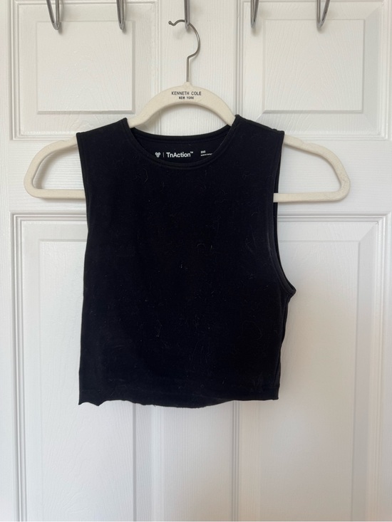 TNA Tops - TNA Black Ribbed Cropped Tank
